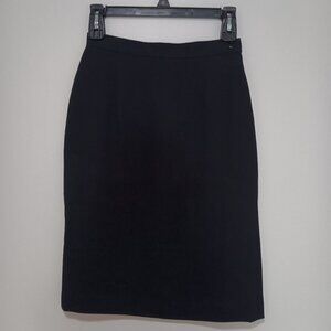 Jones Ny 100%-wool skirt in dark navy - sz 4P